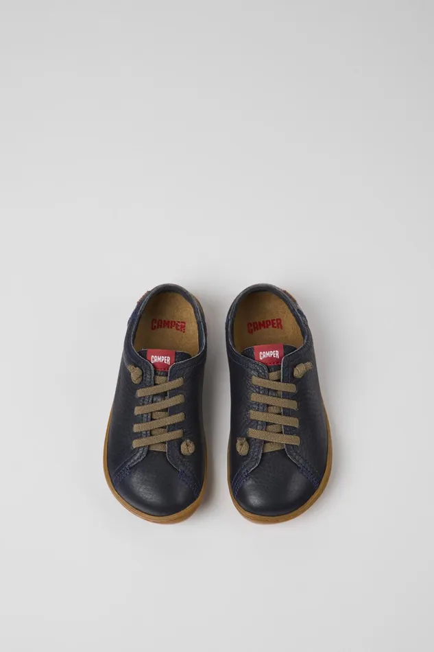 Kids Peu Blue Leather Kids039 Shoes Camper Casual Shoes Kids Peu Blue Leather Kids039 Shoes Camper Casual Shoes