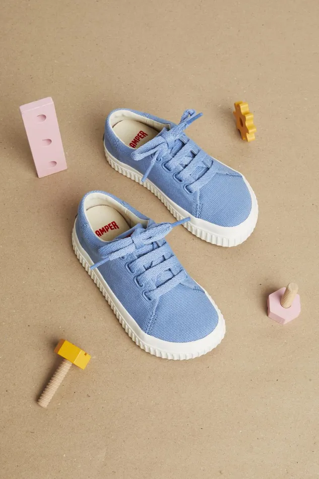 Kids Peu Roda Blue Textile Sneaker Camper Sneakers Kids Peu Roda Blue Textile Sneaker Camper Sneakers