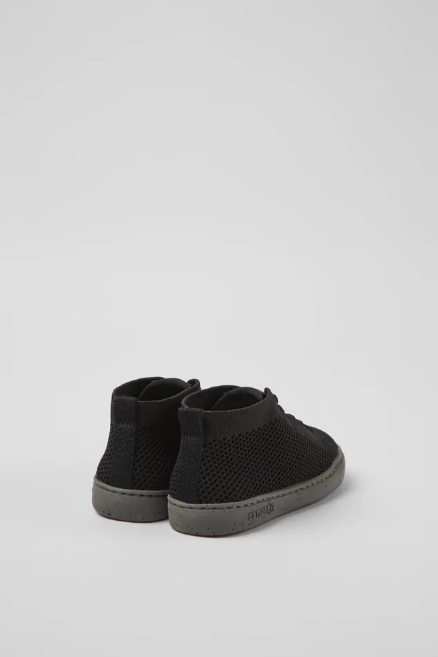 Kids Peu Touring Black Textile Ankle Boots For Kids Camper Boots Kids Peu Touring Black Textile Ankle Boots For Kids Camper Boots