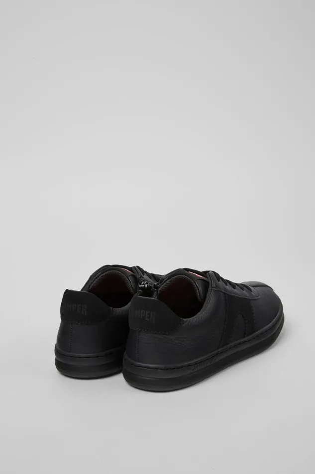 Kids Runner Black Leather And Nubuck Sneakers For Kids Camper Sneakers Kids Runner Black Leather And Nubuck Sneakers For Kids Camper Sneakers