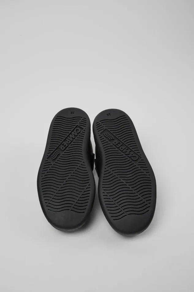 Kids Runner Black Leather And Nubuck Sneakers For Kids Camper Sneakers Kids Runner Black Leather And Nubuck Sneakers For Kids Camper Sneakers