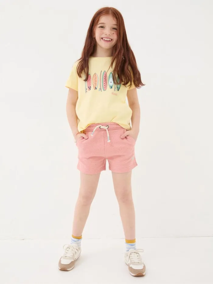Kids Shorts Fat Face Green Ottoman Shorts 2 Pack