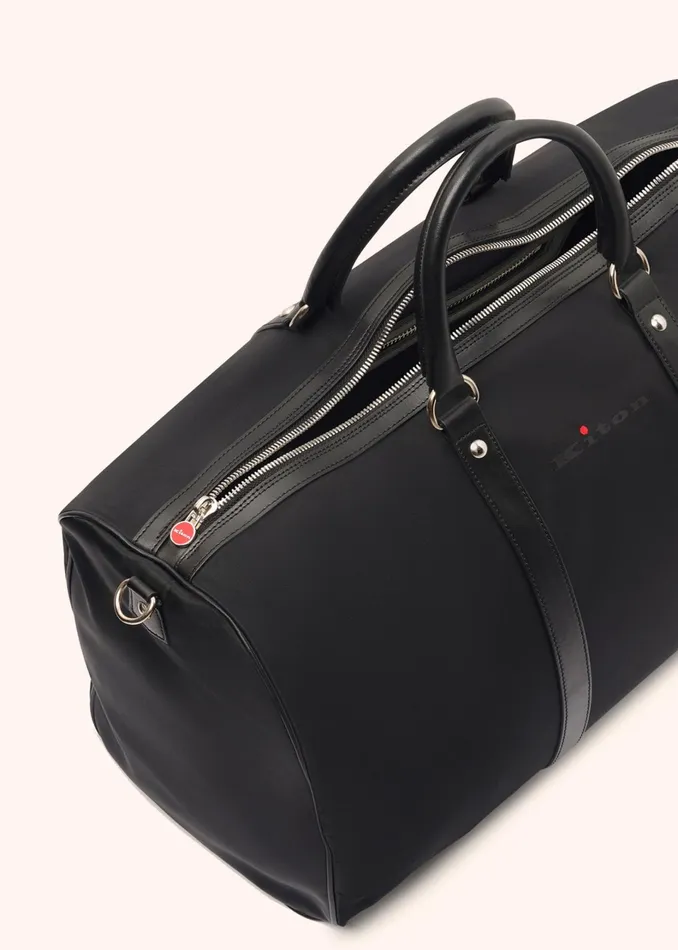 Kiton Bags And Wallets GYM BAG WITH LEATHER INSERTS 8211 Men Kiton Bags And Wallets GYM BAG WITH LEATHER INSERTS 8211 Men