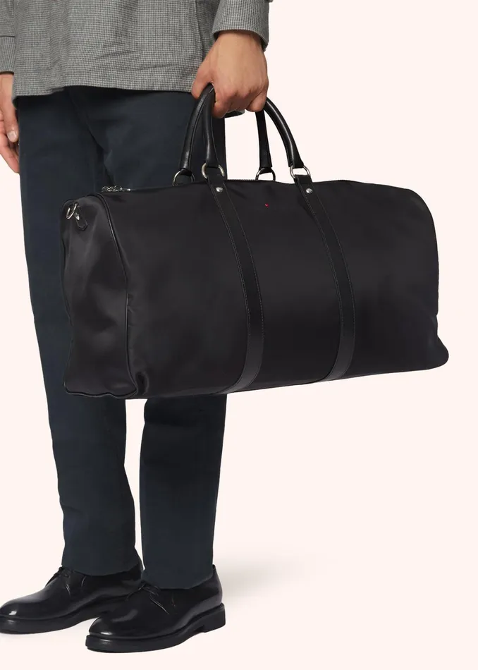 Kiton Bags And Wallets GYM BAG WITH LEATHER INSERTS 8211 Men Kiton Bags And Wallets GYM BAG WITH LEATHER INSERTS 8211 Men