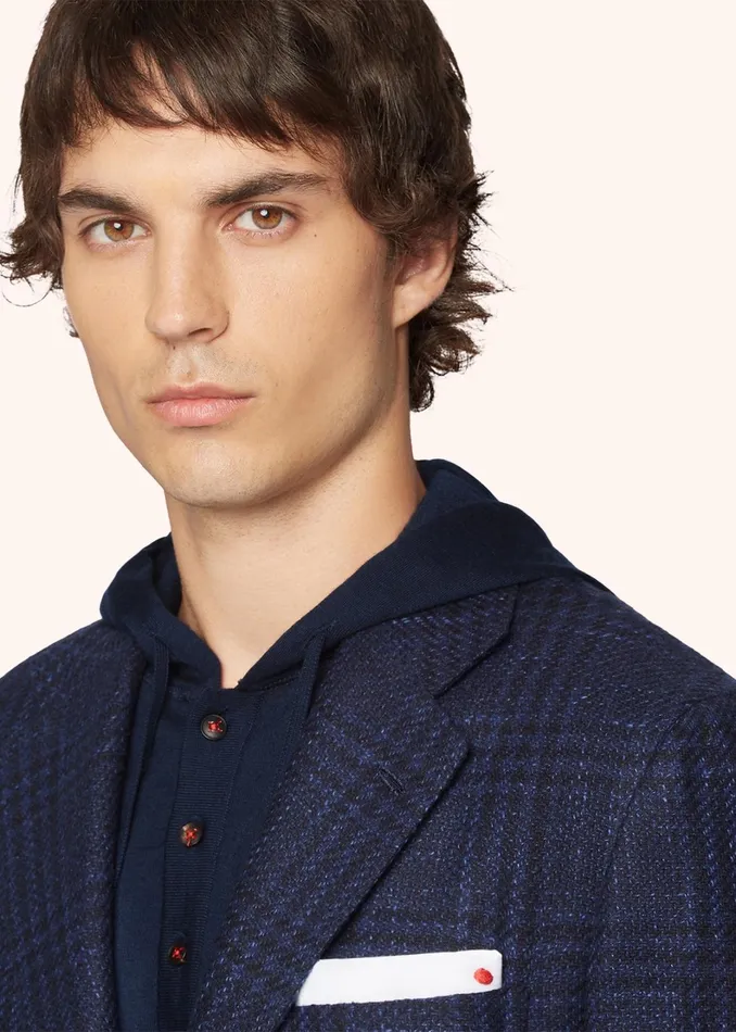 Kiton Jackets CHECKED WOOL BLEND JACKET 8211 Men Kiton Jackets CHECKED WOOL BLEND JACKET 8211 Men