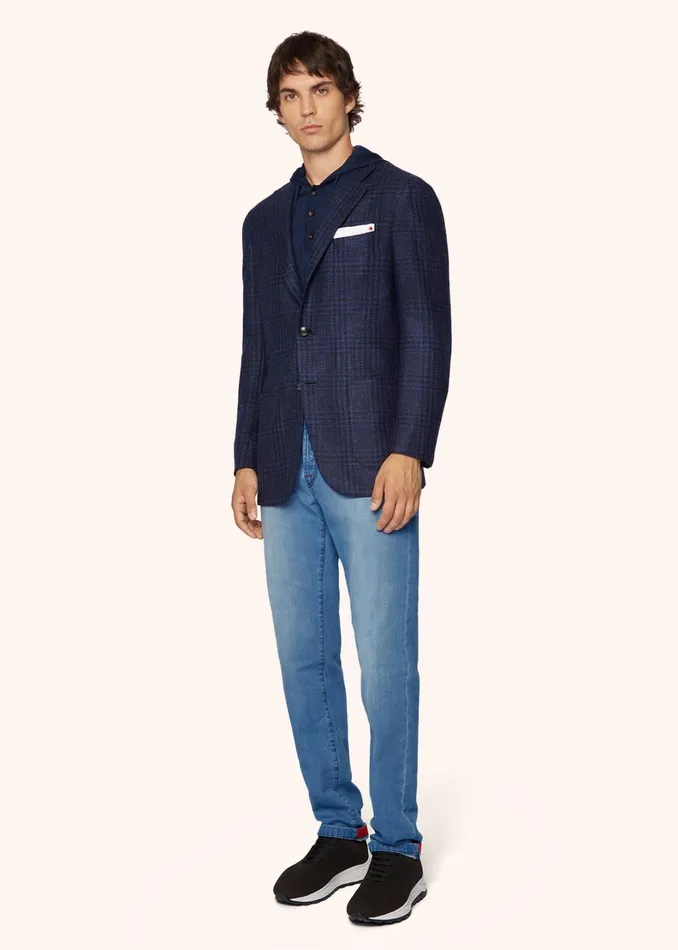Kiton Jackets CHECKED WOOL BLEND JACKET 8211 Men Kiton Jackets CHECKED WOOL BLEND JACKET 8211 Men