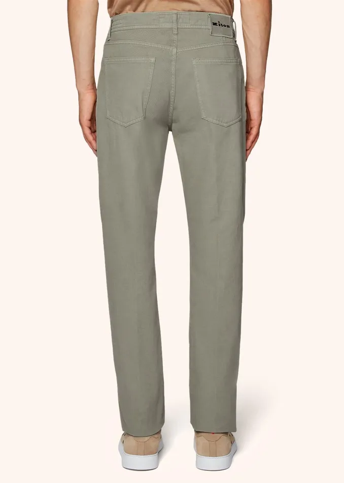 Kiton Jeans DENIM AND CASHMERE TAILORED JEANS 8211 Men