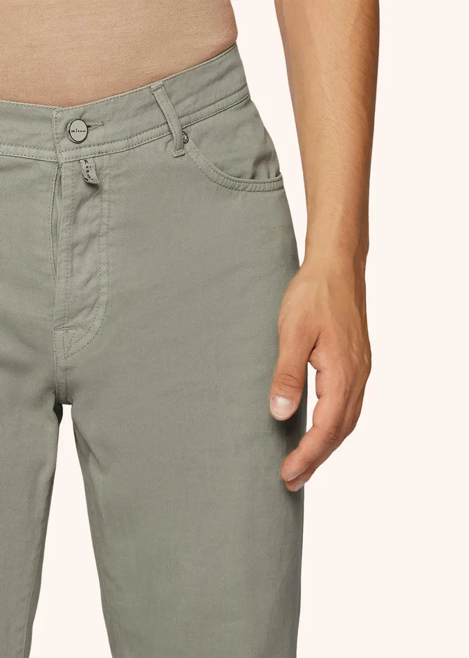 Kiton Jeans DENIM AND CASHMERE TAILORED JEANS 8211 Men