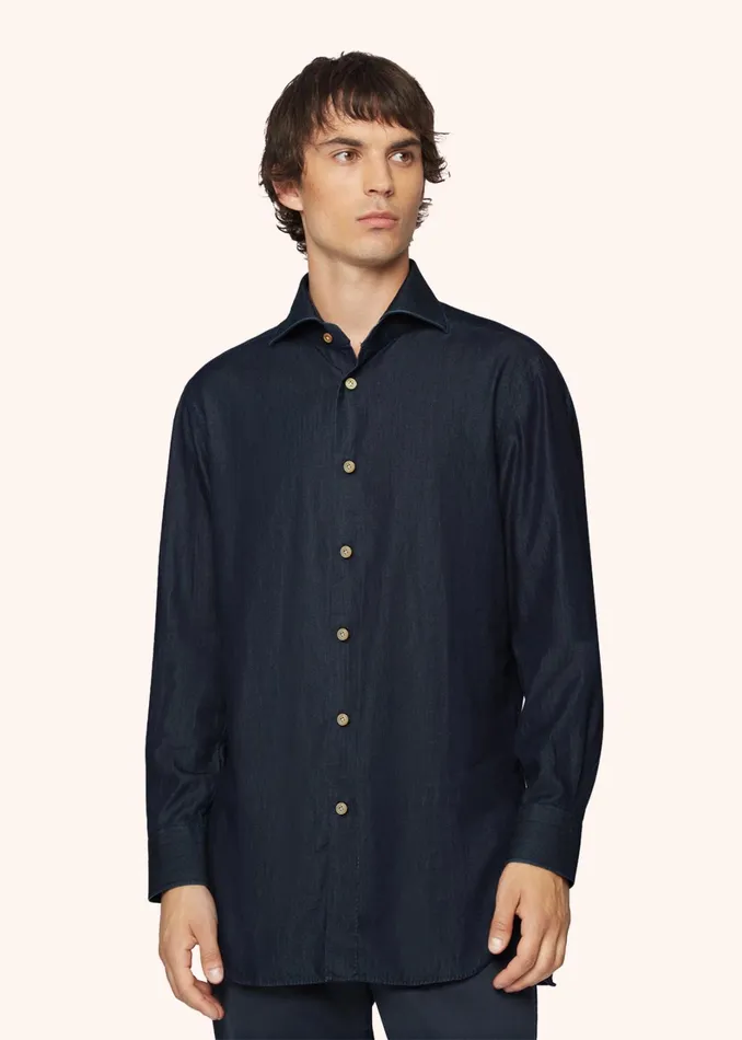 Kiton Shirts CASUAL DENIM SHIRT 8211 Men Kiton Shirts CASUAL DENIM SHIRT 8211 Men
