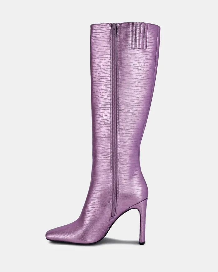 Knee High Boots ZODIAK PINK METALLIC NOVO Shoes Women