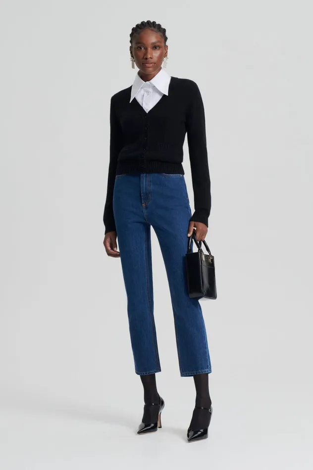 Knitwear Women Scanlan Theodore CASHMERE V Black