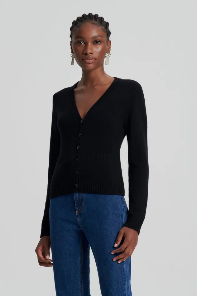 Knitwear Women Scanlan Theodore CASHMERE V Black Knitwear Women Scanlan Theodore CASHMERE V Black