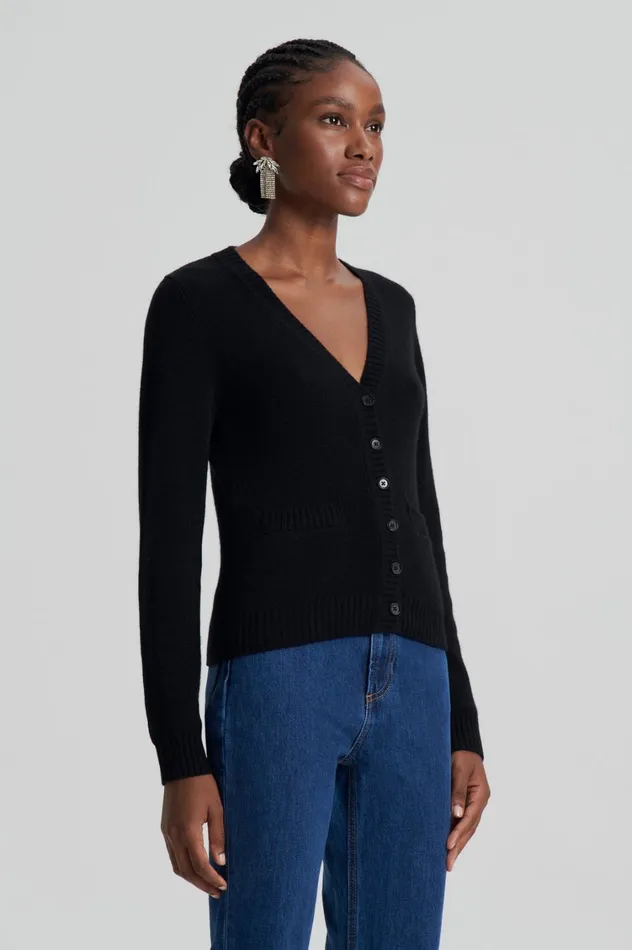 Knitwear Women Scanlan Theodore CASHMERE V Black Knitwear Women Scanlan Theodore CASHMERE V Black