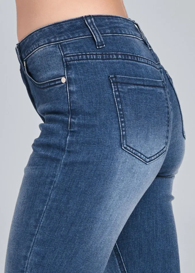 LaceUp Flare Jeans Dark Wash Women VENUS Bootcut and Flare