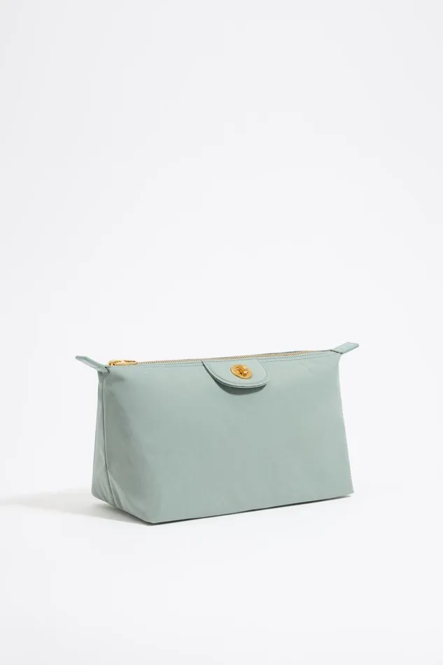 Large Aquamarine Nylon Trapezium Makeup Case Lake Green Women Bimba Y Lola Vanity Pouches Large Aquamarine Nylon Trapezium Makeup Case Lake Green Women Bimba Y Lola Vanity Pouches