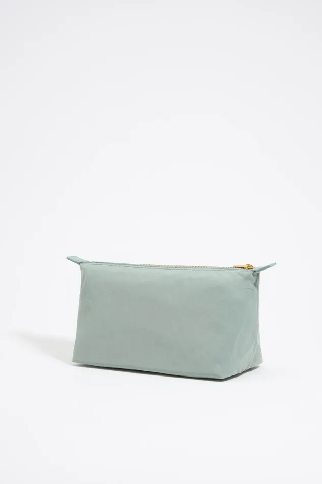 Large Aquamarine Nylon Trapezium Makeup Case Lake Green Women Bimba Y Lola Vanity Pouches Large Aquamarine Nylon Trapezium Makeup Case Lake Green Women Bimba Y Lola Vanity Pouches