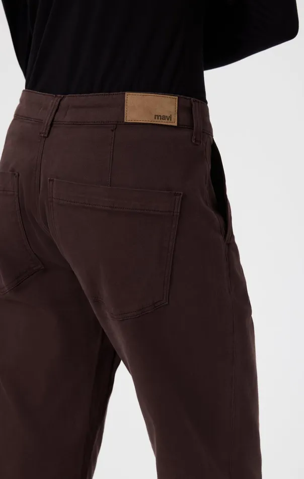 Lauren Straight Chino In Currant Casual Twill Women Mavi Jeans Pants Lauren Straight Chino In Currant Casual Twill Women Mavi Jeans Pants