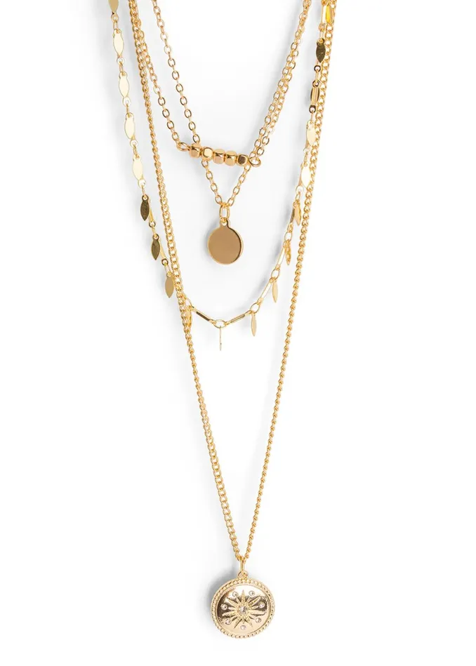 LAYERED LONG NECKLACE Gold Women VENUS Necklaces