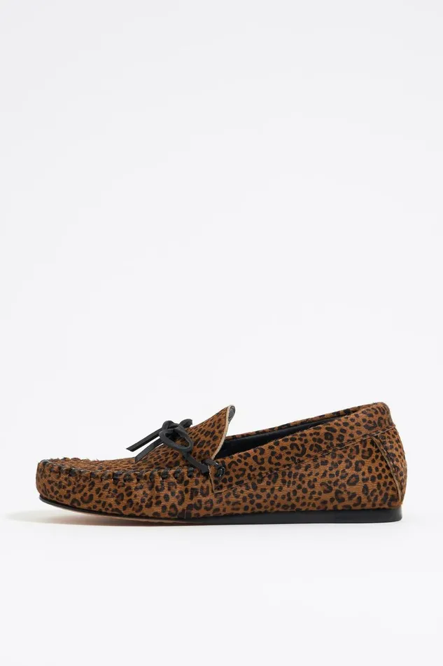 Leopard Print Fur Kiowa Loafer Toast Women Bimba Y Lola Loafers