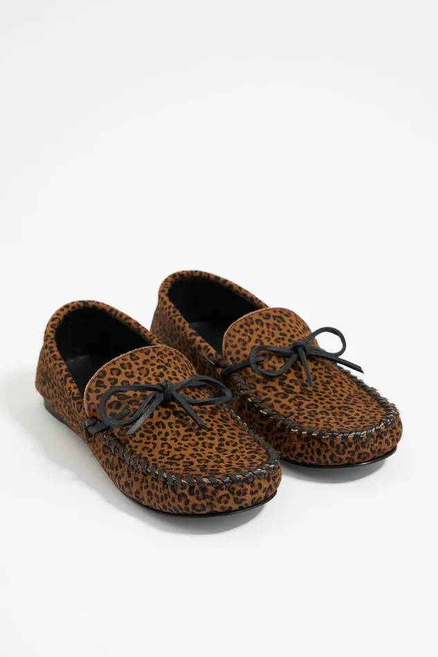 Leopard Print Fur Kiowa Loafer Toast Women Bimba Y Lola Loafers