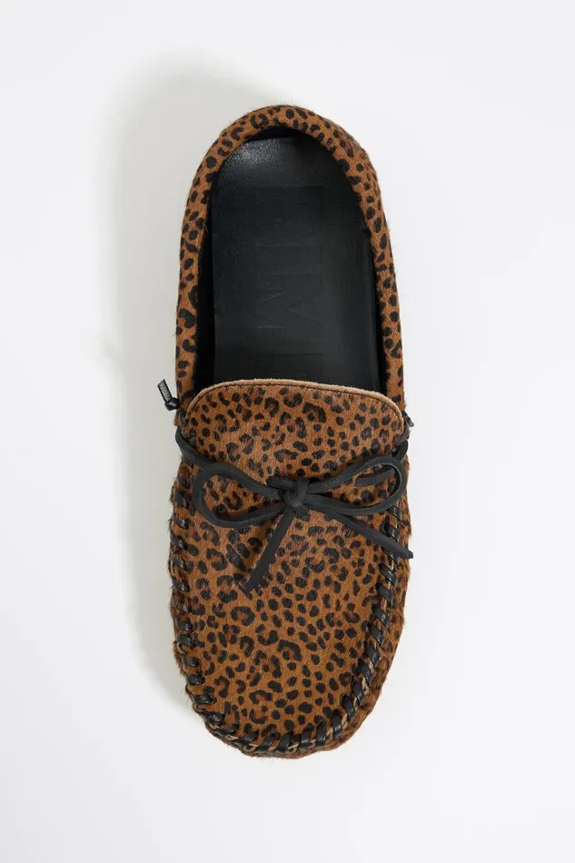 Leopard Print Fur Kiowa Loafer Toast Women Bimba Y Lola Loafers