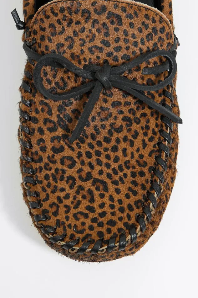Leopard Print Fur Kiowa Loafer Toast Women Bimba Y Lola Loafers