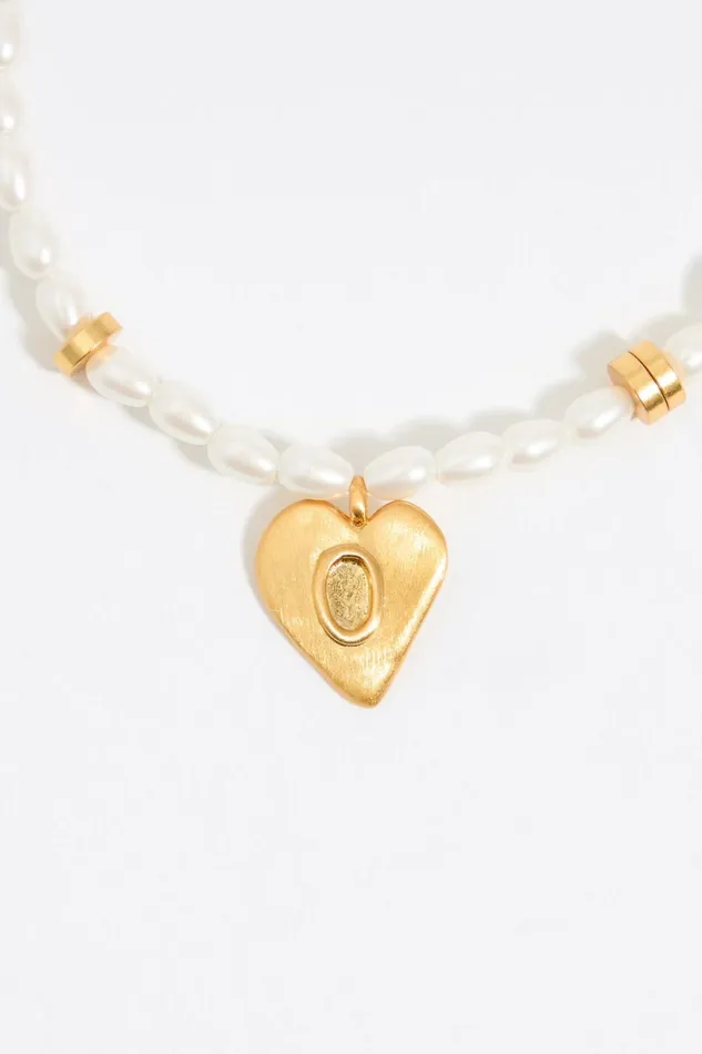 Letter O Heart And Pearl Bracelet Gold Women Bimba Y Lola Alphabet Letter O Heart And Pearl Bracelet Gold Women Bimba Y Lola Alphabet
