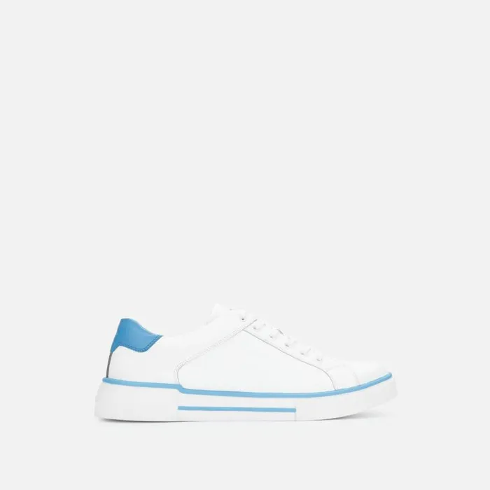 Liam Color Stripe Sneaker Whiteneon Blue Men Kenneth Cole Sneakers