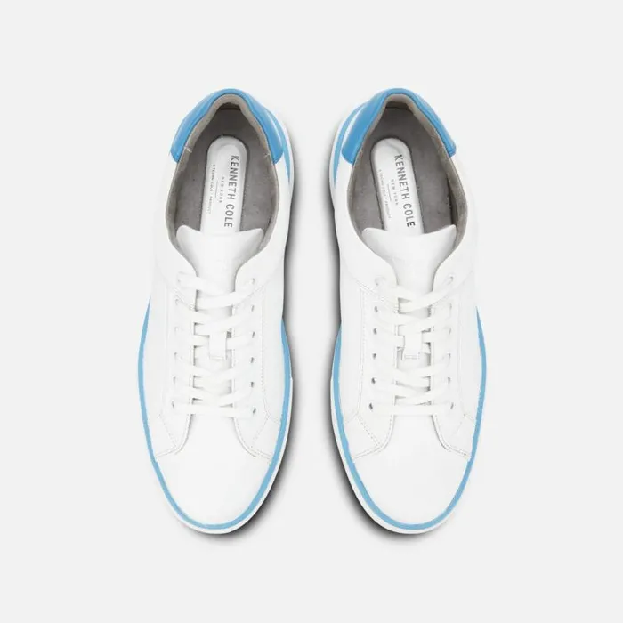 Liam Color Stripe Sneaker Whiteneon Blue Men Kenneth Cole Sneakers
