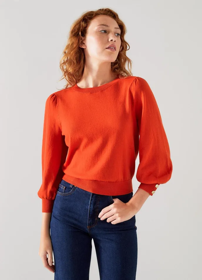 LK Bennett Diana Black Metallic Cotton And Sustainably Sourced Merino Jumper Women Knitwear