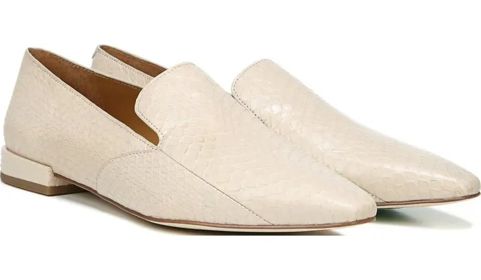 Loafers Women Franco Sarto Sarto Parma 3 Flat Bone Leather