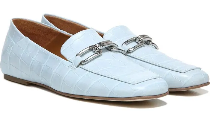 Loafers Women Franco Sarto Sarto Tamra Loafer Airy Blue Crocco Leather