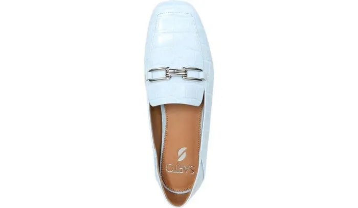 Loafers Women Franco Sarto Sarto Tamra Loafer Airy Blue Crocco Leather