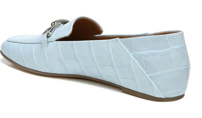 Loafers Women Franco Sarto Sarto Tamra Loafer Airy Blue Crocco Leather