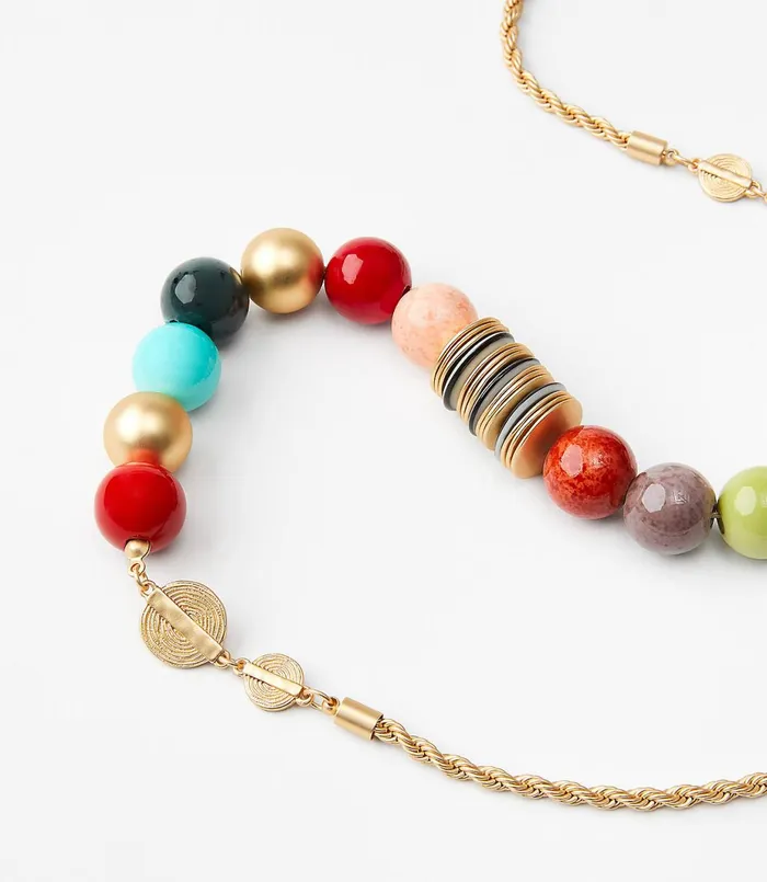 LOFT Chunky Beaded Necklace Multi Women Jewelry