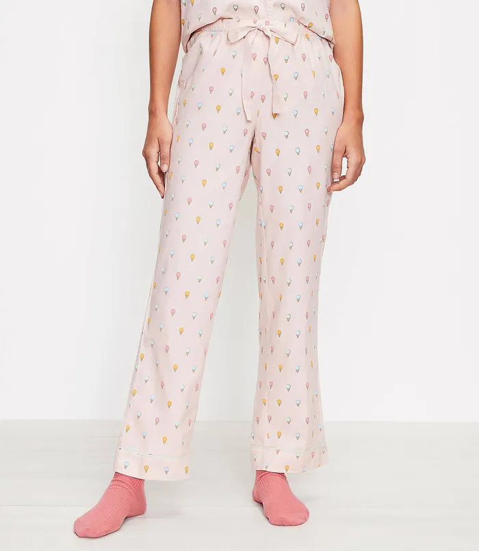 LOFT Ice Cream Pajama Pants Whisper White Women Sleepwear