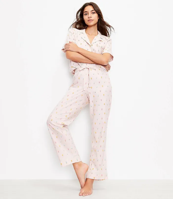 LOFT Ice Cream Pajama Pants Whisper White Women Sleepwear