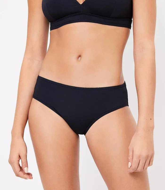LOFT LOFT Beach Hipster Bikini Bottom Black Women Swim and Beach