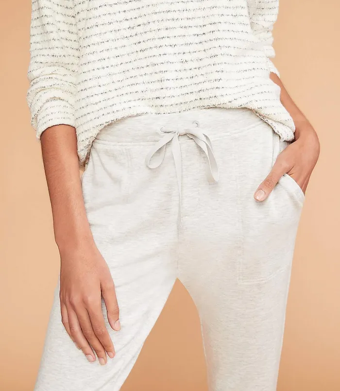 LOFT Lou and Grey Signature Softblend Sweatpants Sleek Grey Heather Women Loungewear
