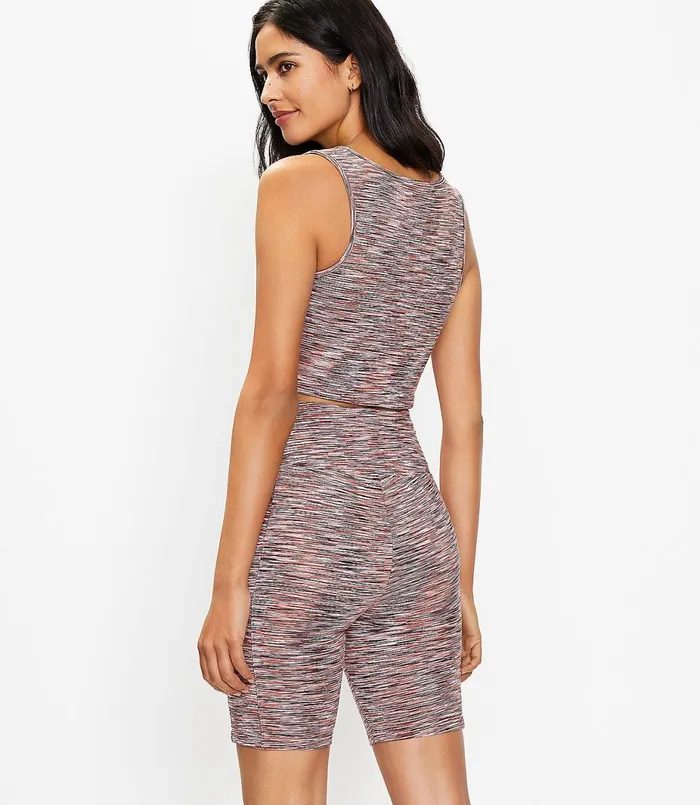 LOFT Lou and Grey Spacedye Terry VNeck Bralette Henna Women Petite Tops