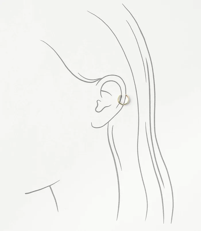 LOFT Textured Ear Cuff Set Gold Women Jewelry