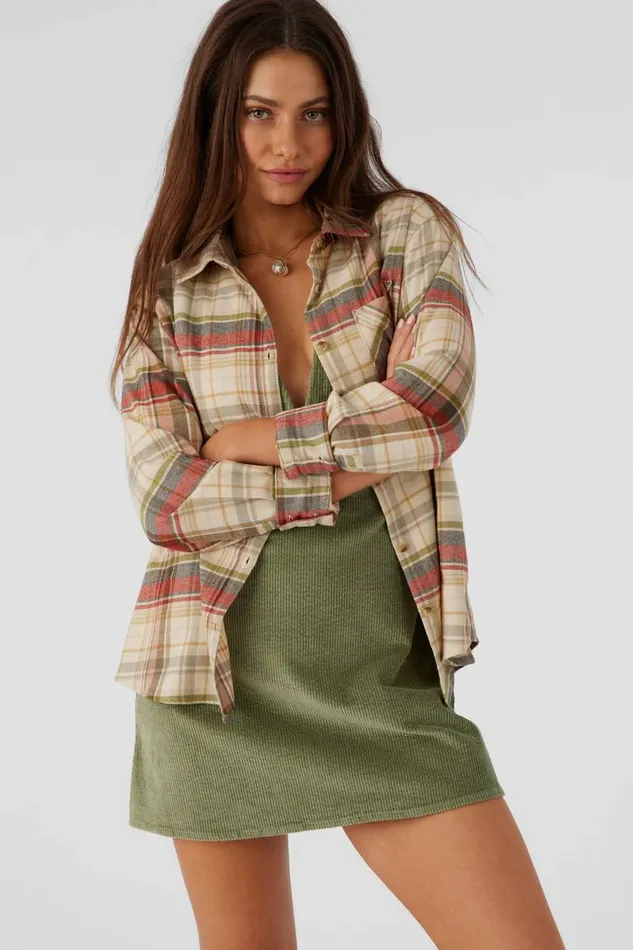 LOGAN FLANNEL RELAXED FIT SHIRT Multi Clr Women O039NEILL Clothing