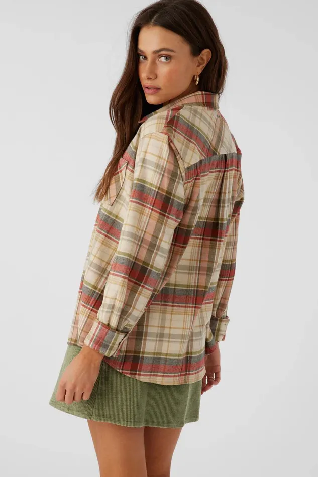 LOGAN FLANNEL RELAXED FIT SHIRT Multi Clr Women O039NEILL Clothing