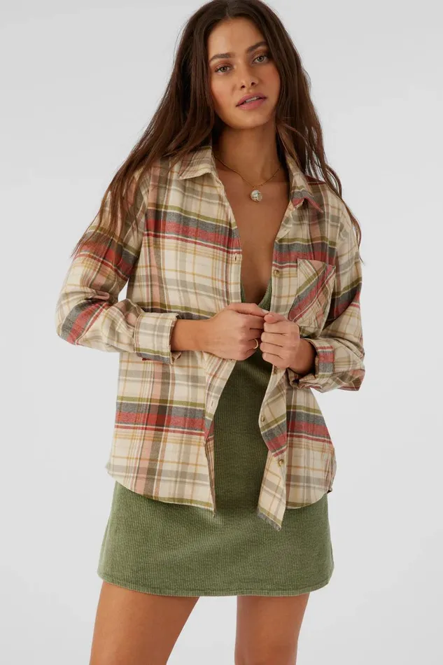 LOGAN FLANNEL RELAXED FIT SHIRT Multi Clr Women O039NEILL Clothing
