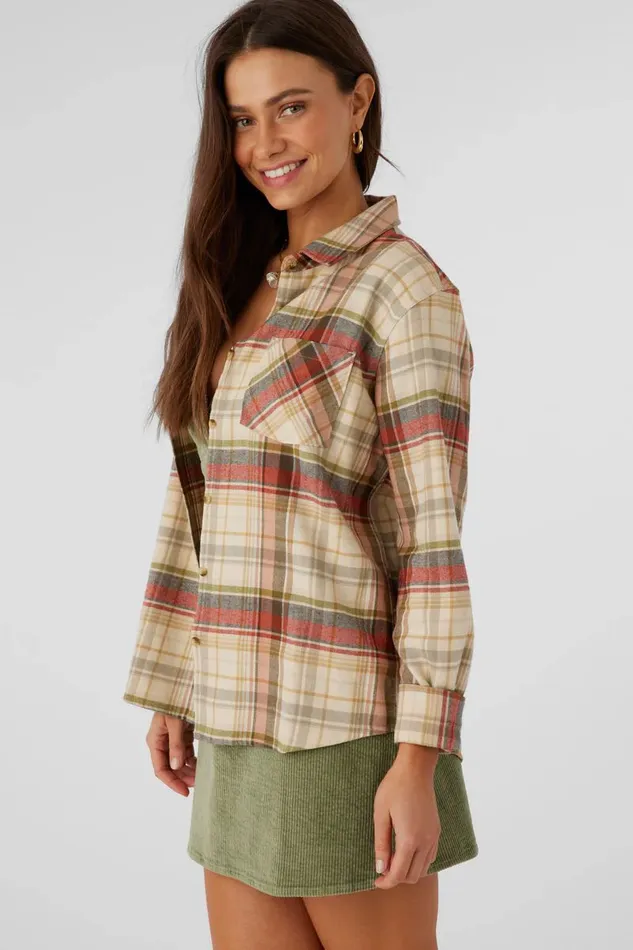 LOGAN FLANNEL RELAXED FIT SHIRT Multi Clr Women O039NEILL Clothing