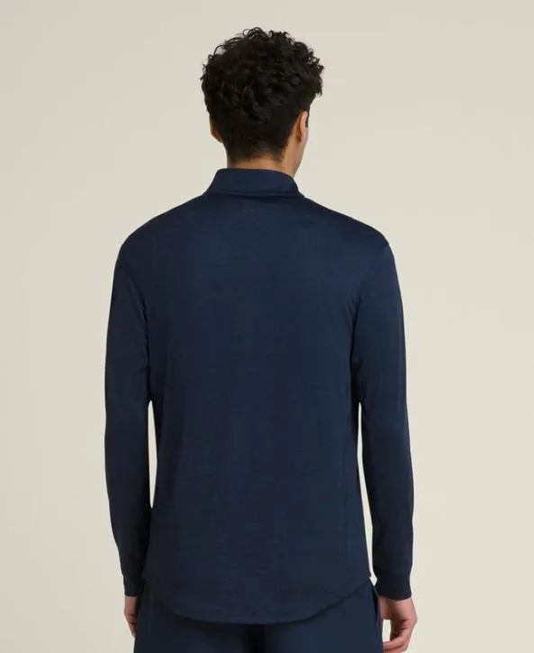 Long Sleeve Shirts Men Wilson Everyday Performance HalfZip Classic Navy Long Sleeve Shirts Men Wilson Everyday Performance HalfZip Classic Navy