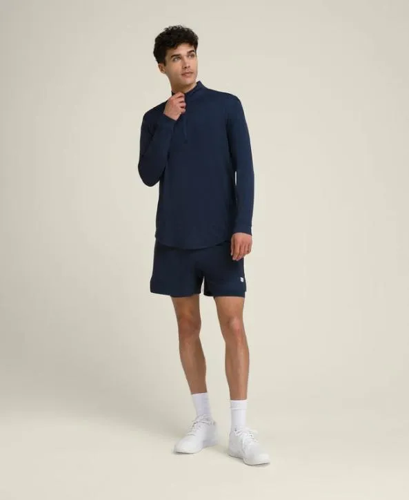 Long Sleeve Shirts Men Wilson Everyday Performance HalfZip Classic Navy Long Sleeve Shirts Men Wilson Everyday Performance HalfZip Classic Navy