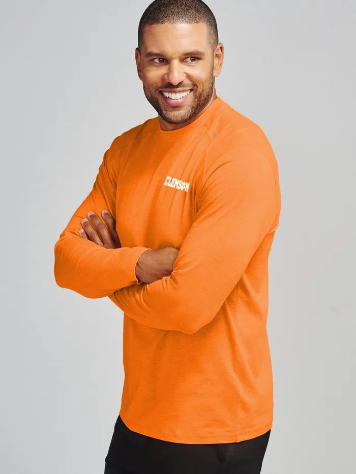 Long Sleeve TShirts Men Tasc Performance Carrollton Long Sleeve Fitness TShirt 8211 Clemson