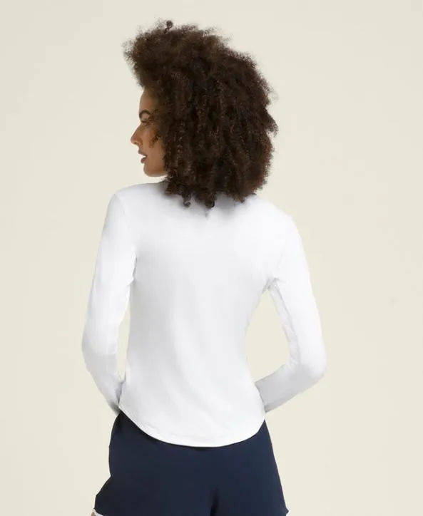 Long Sleeve Tops Women Wilson All Day Long Sleeve Bright White Long Sleeve Tops Women Wilson All Day Long Sleeve Bright White