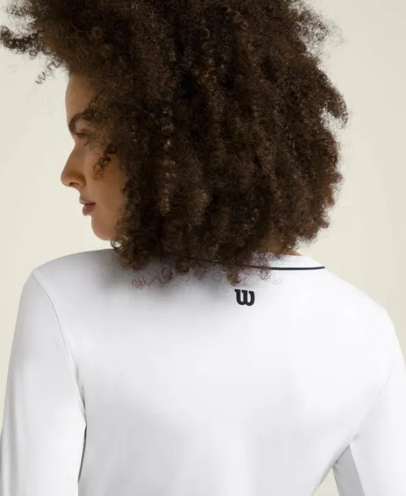 Long Sleeve Tops Women Wilson All Day Long Sleeve Bright White Long Sleeve Tops Women Wilson All Day Long Sleeve Bright White